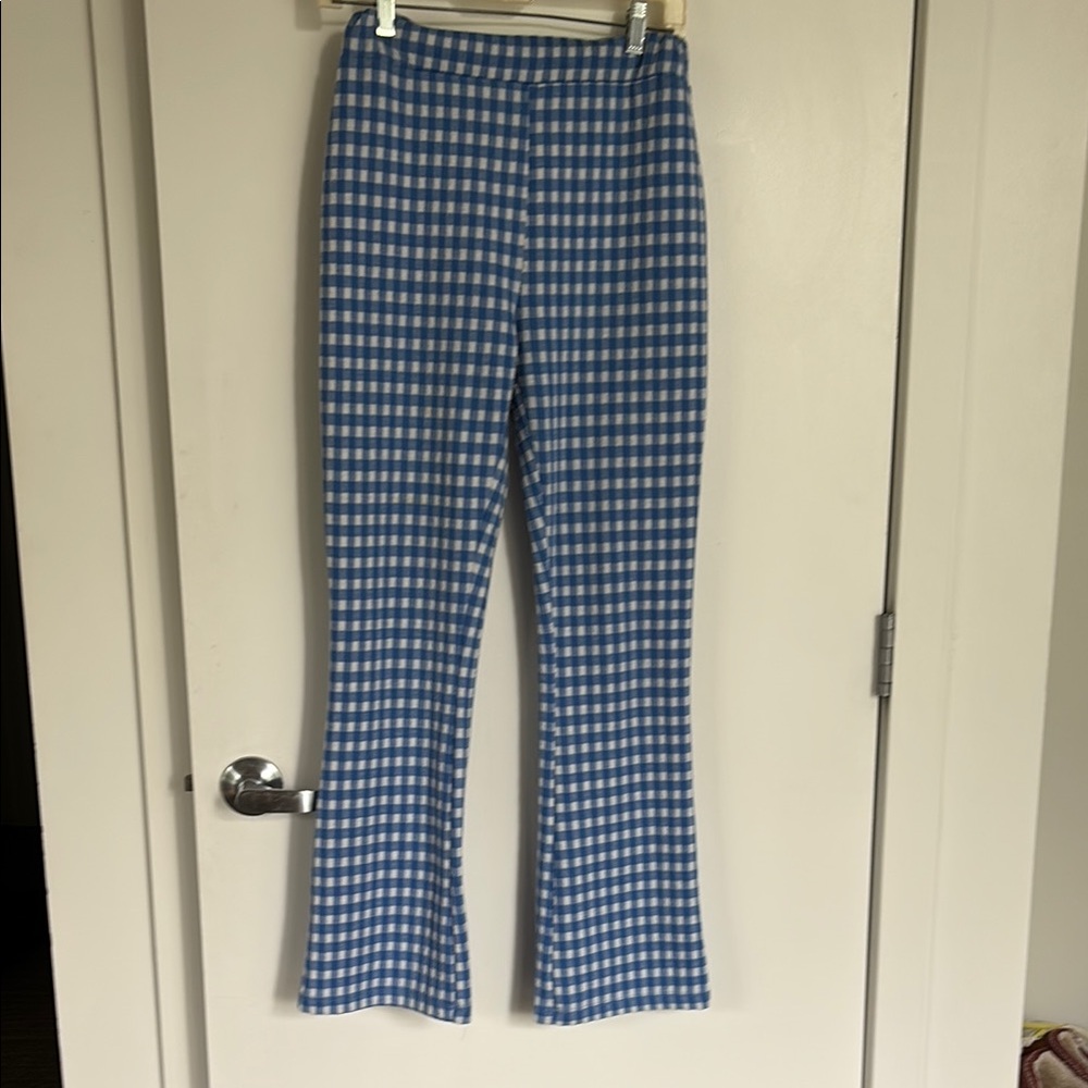 Urban Outfitters Blue and White Checkered Pants
